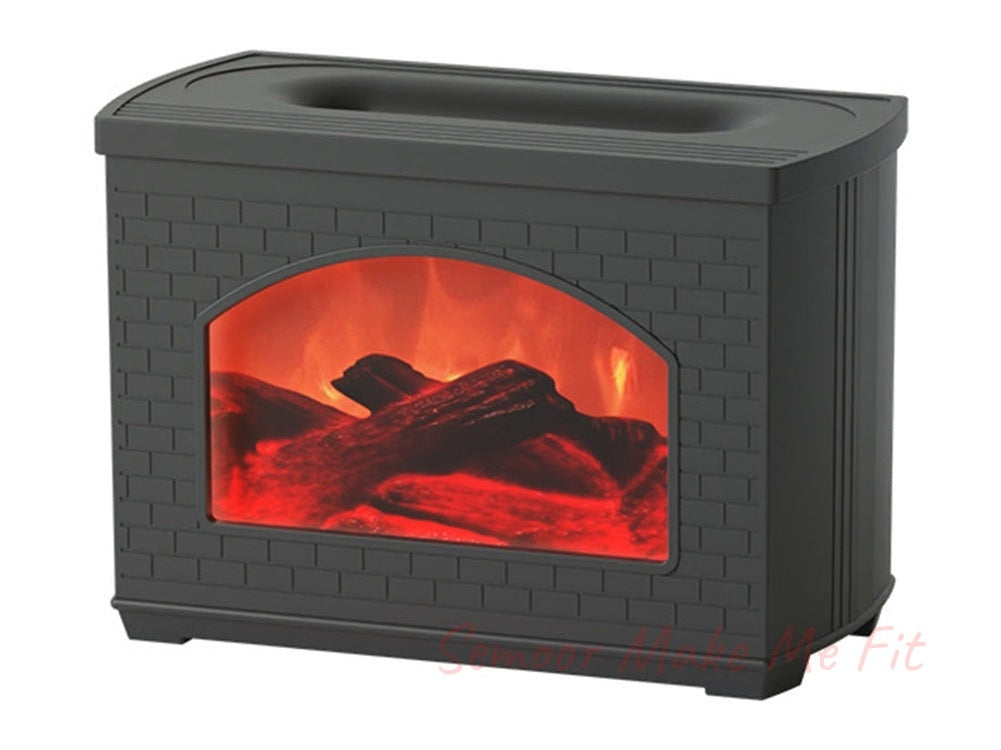 New Simulated Fireplace Air Humidifier Flame Effect Aroma Oil Diffuser