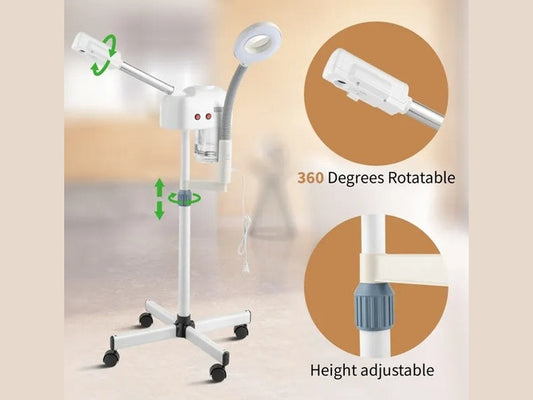 2 In 1 Facial Steamer With 3X Magnifying Lamp