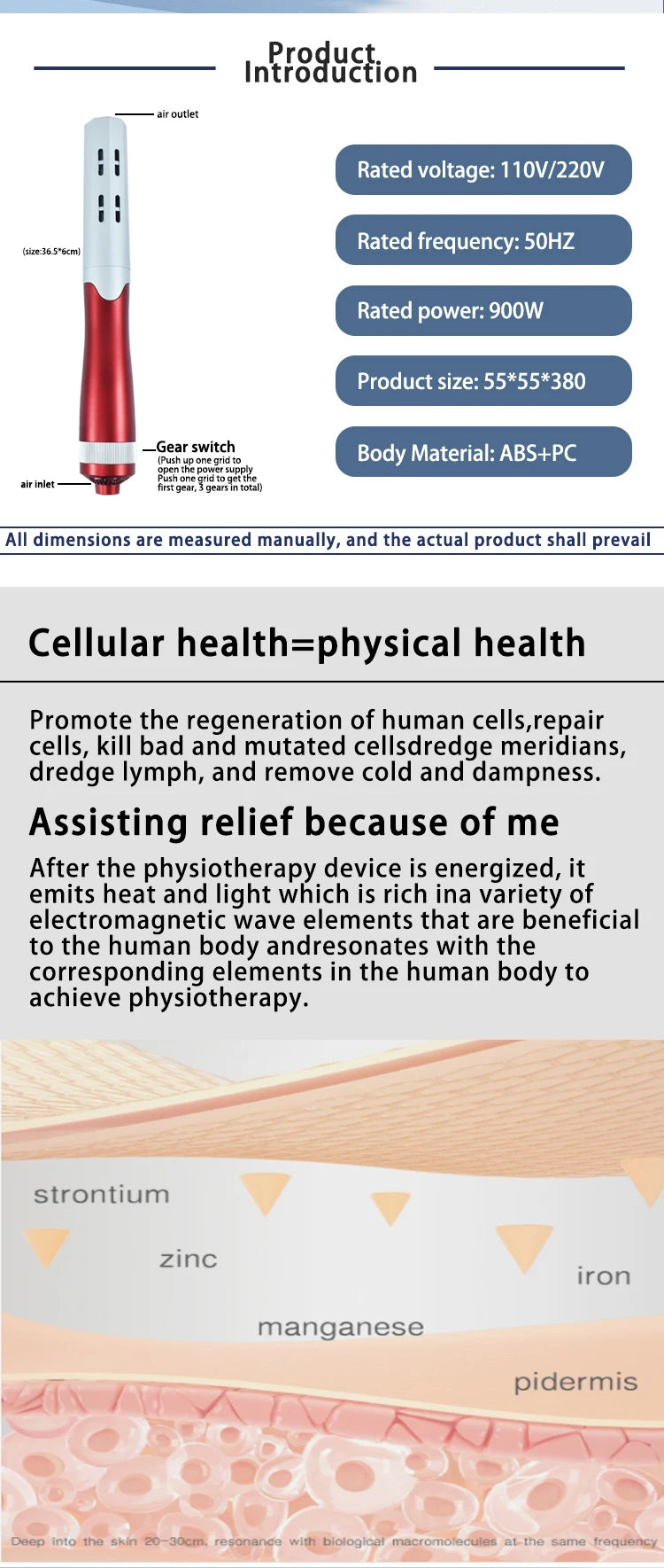 7.0 Tera Hertz Wave Terahertz Therapy Products Non-Invasive Health And Wellness Technology