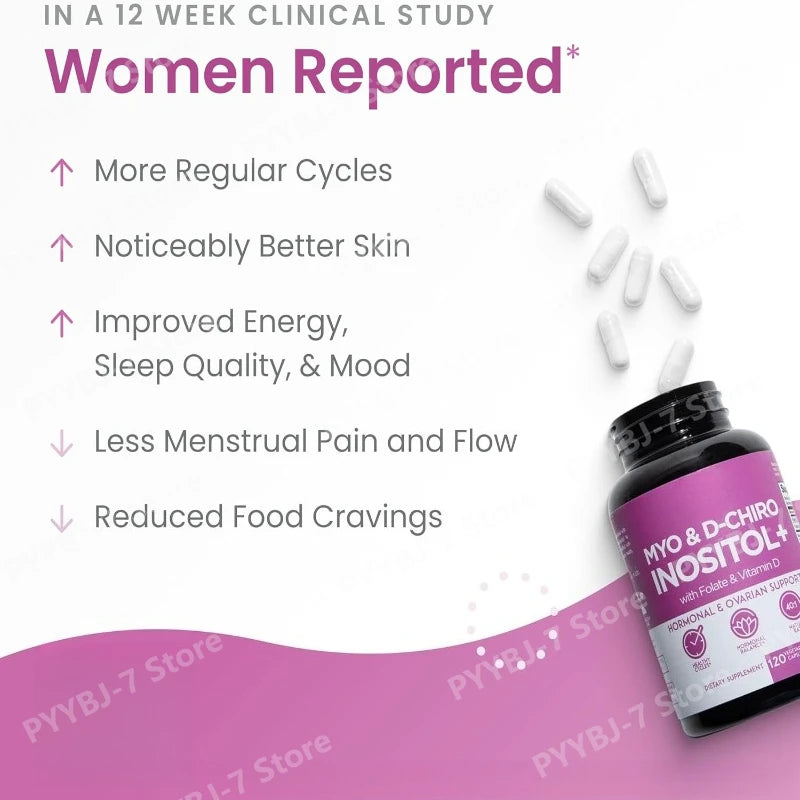 Optify Inositol Supplement for Women Folate and Vitamin D Support Healthy Hormonal Balance Regular Cycles Ovarian Health