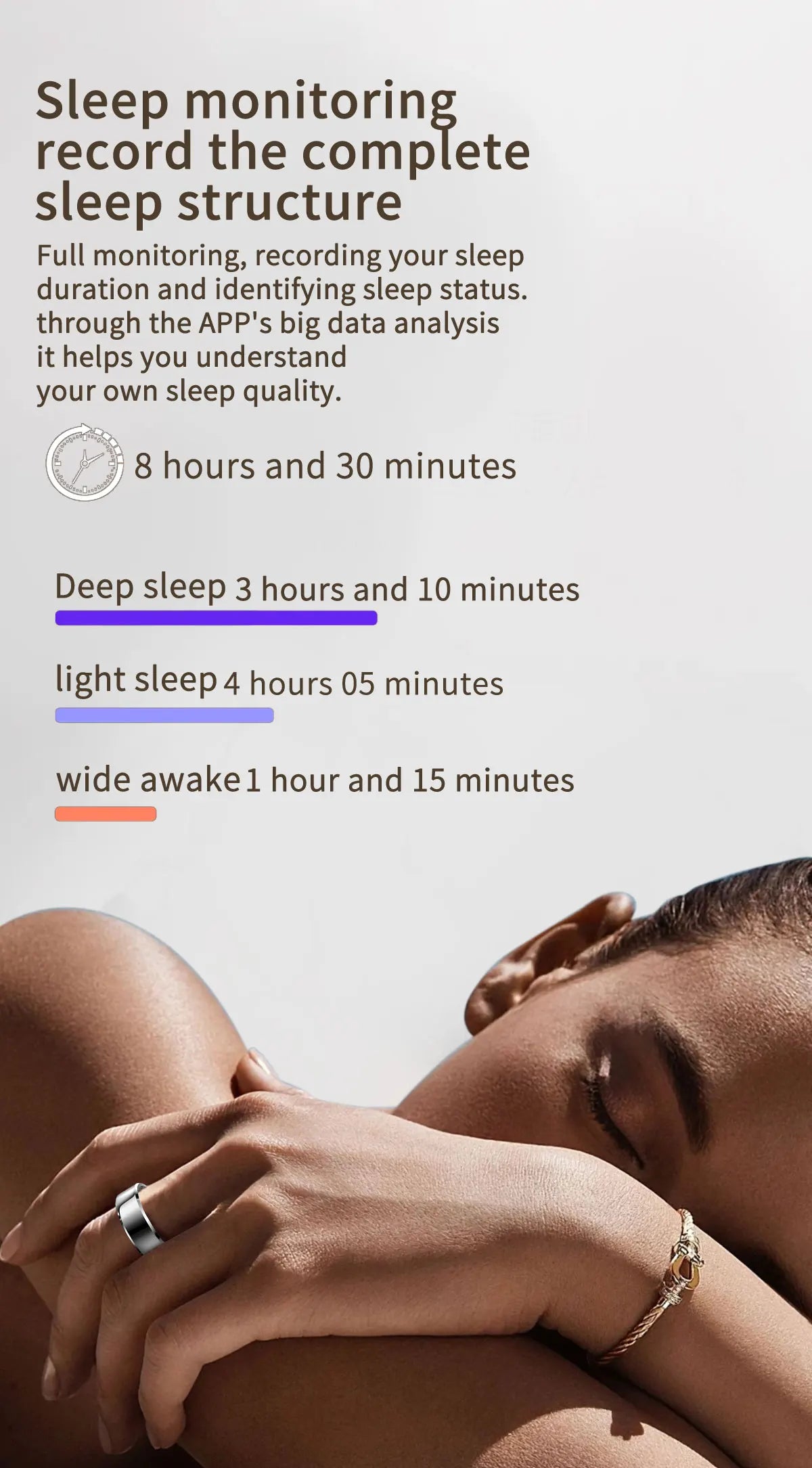 Smart Ring FOR Huawei Xiaomi Heart Sports Ring  Black Technology Sleep Monitoring Xiaomi Bluetooth Suitable for ios/Android