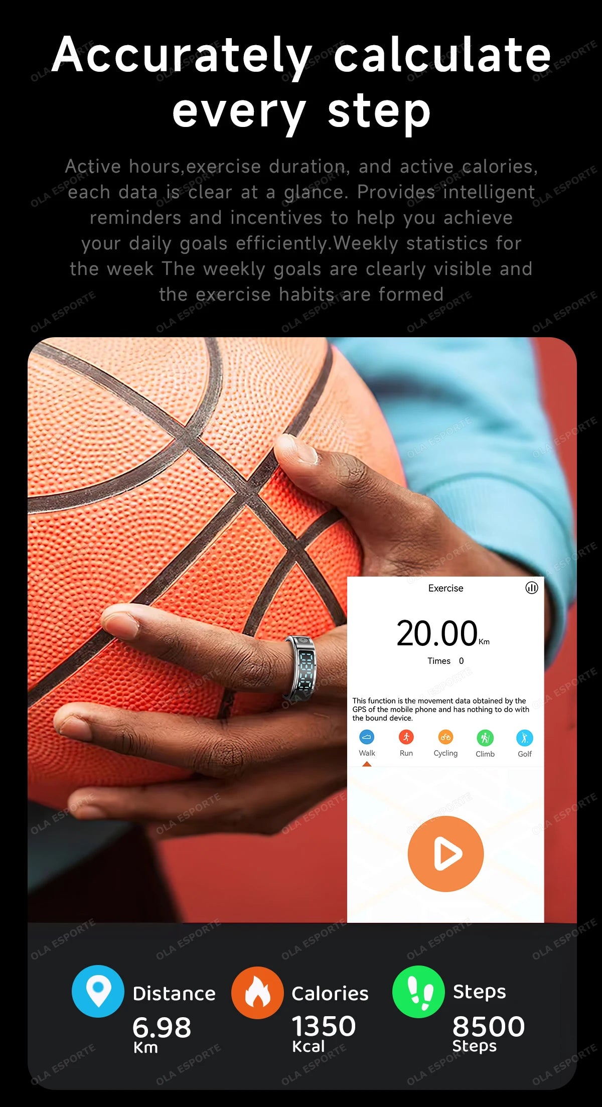 Smart Ring with Display Screen and Touch, Health Manager, Gesture Swipe Video, 5 ATM Waterproof For Men Women Smartring 2025 New