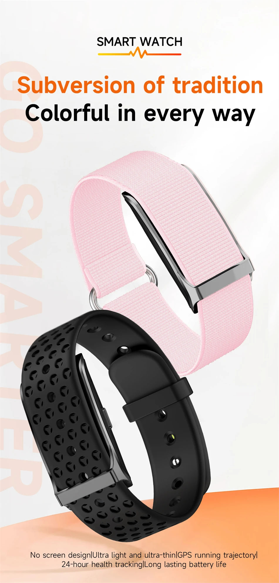Smart Health Wristband, Wearable Activity Fitness Tracker Multi-Sport Mode All-Day Automatic Continuous Monitoring Health Data