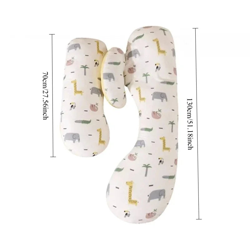 2025 New Comfortable Maternity Pillow Lumbar Side Pillow Multi-functional Abdominal Support H-shaped Pillow Pregnancy Products