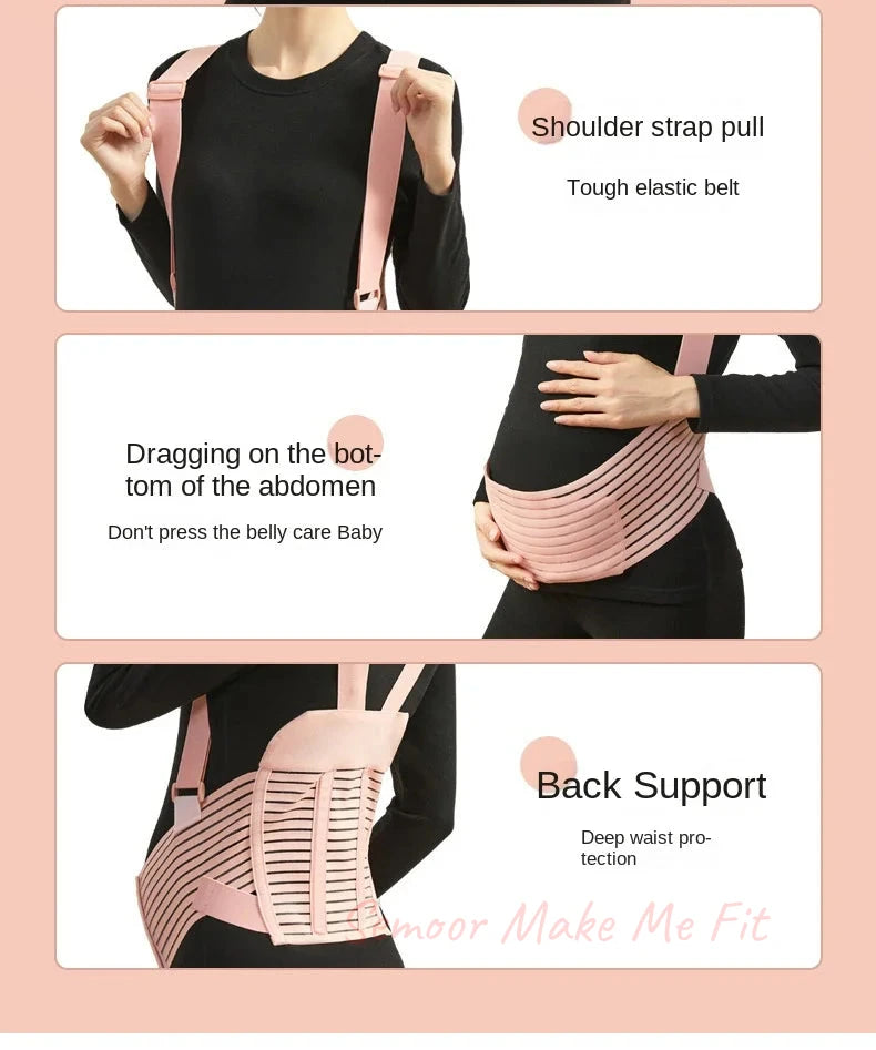 Comfort Breathable Pregnant Pregnancy Belly Support Pregnant Women's Prenatal Shoulder Support Abdominal Belt for Pregnant Women
