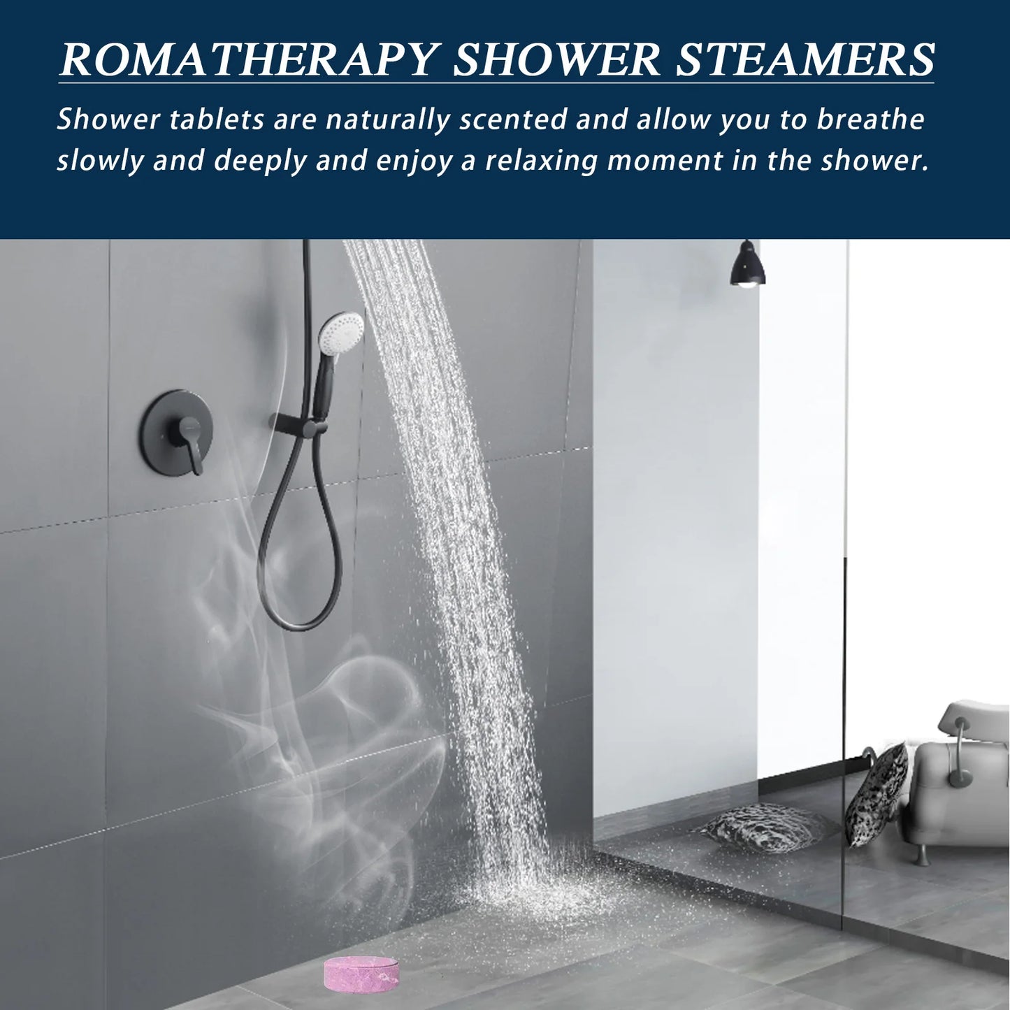 Aromatherapy Shower Steamers Natural Essential Oil Spa Experience Deep Cleansing Moisturizing Body Care Home Relaxation Gift Set