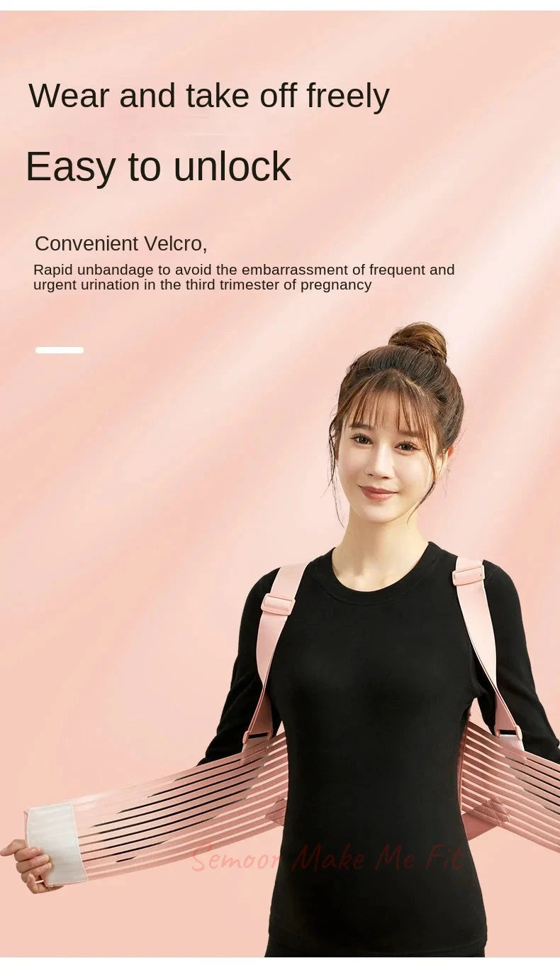 Comfort Breathable Pregnant Pregnancy Belly Support Pregnant Women's Prenatal Shoulder Support Abdominal Belt for Pregnant Women