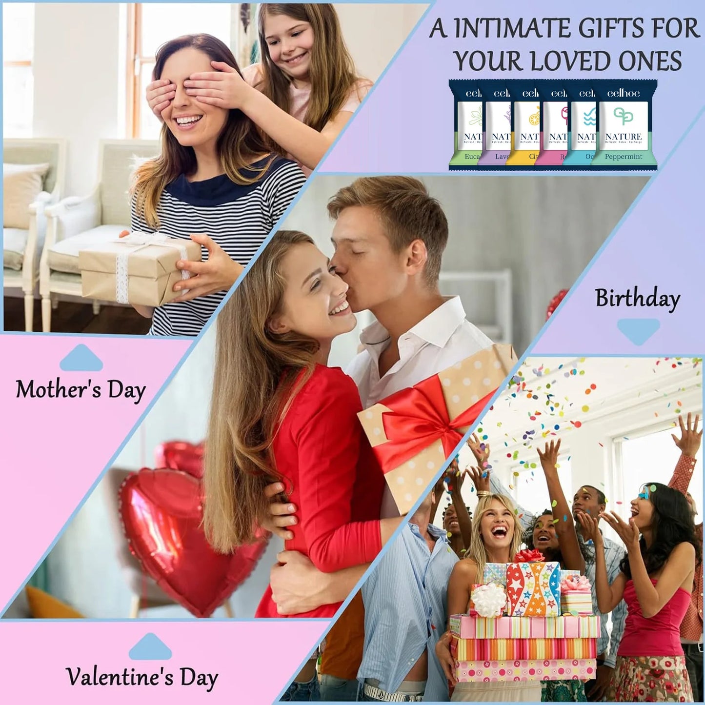Aromatherapy Shower Steamers Natural Essential Oil Spa Experience Deep Cleansing Moisturizing Body Care Home Relaxation Gift Set