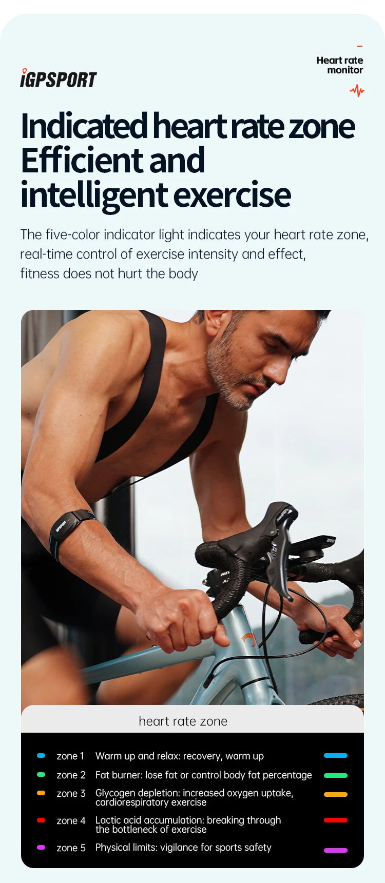 IGPSPORT HR70 HR50 Heart Rate Speed Sensor Wireless Health Fitness Smart Bicycle Heart Rate Monitor Hand Strap Bluetooth ANT+