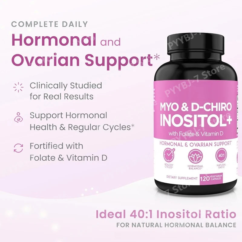 Optify Inositol Supplement for Women Folate and Vitamin D Support Healthy Hormonal Balance Regular Cycles Ovarian Health