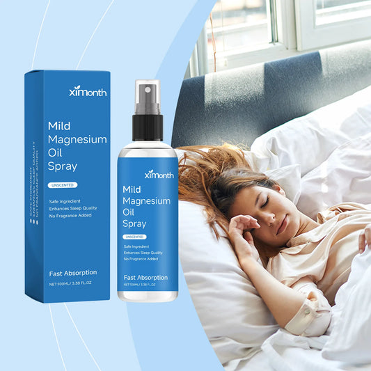 Organic Magnesium Oil Spray Promote Calm Better Sleep Relaxation Nourishing Smoothing Soften Relieve Muscle Body Care Best Gifts