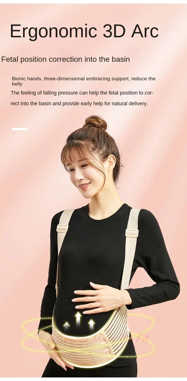 Comfort Breathable Pregnant Pregnancy Belly Support Pregnant Women's Prenatal Shoulder Support Abdominal Belt for Pregnant Women