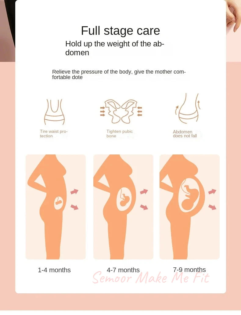 Comfort Breathable Pregnant Pregnancy Belly Support Pregnant Women's Prenatal Shoulder Support Abdominal Belt for Pregnant Women
