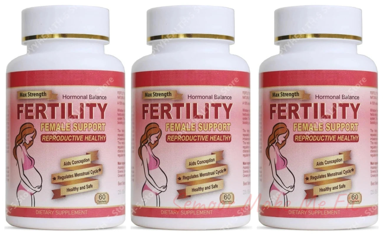 Fertility Tablets for Women, Female Prenatal Vitamin Supplements, Support Ovulation & Conception, 60 Count Daily Routine