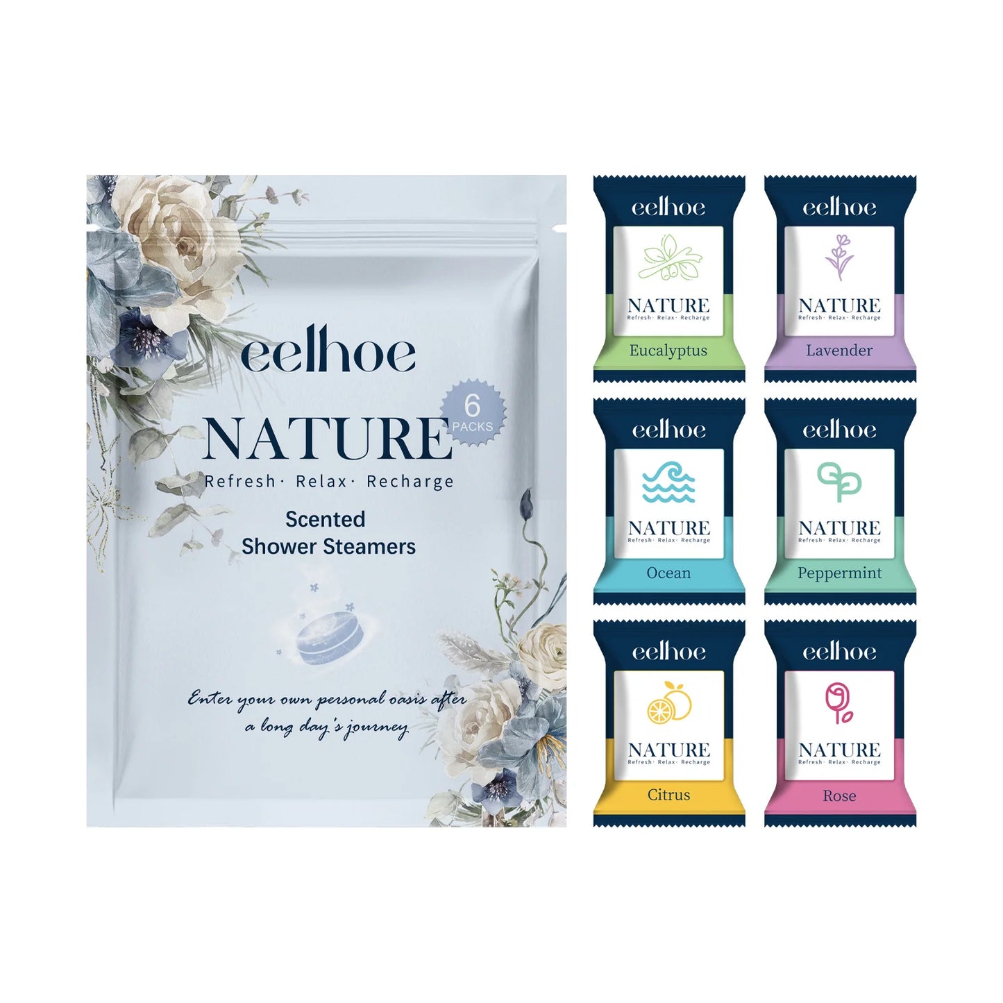 Aromatherapy Shower Steamers Natural Essential Oil Spa Experience Deep Cleansing Moisturizing Body Care Home Relaxation Gift Set