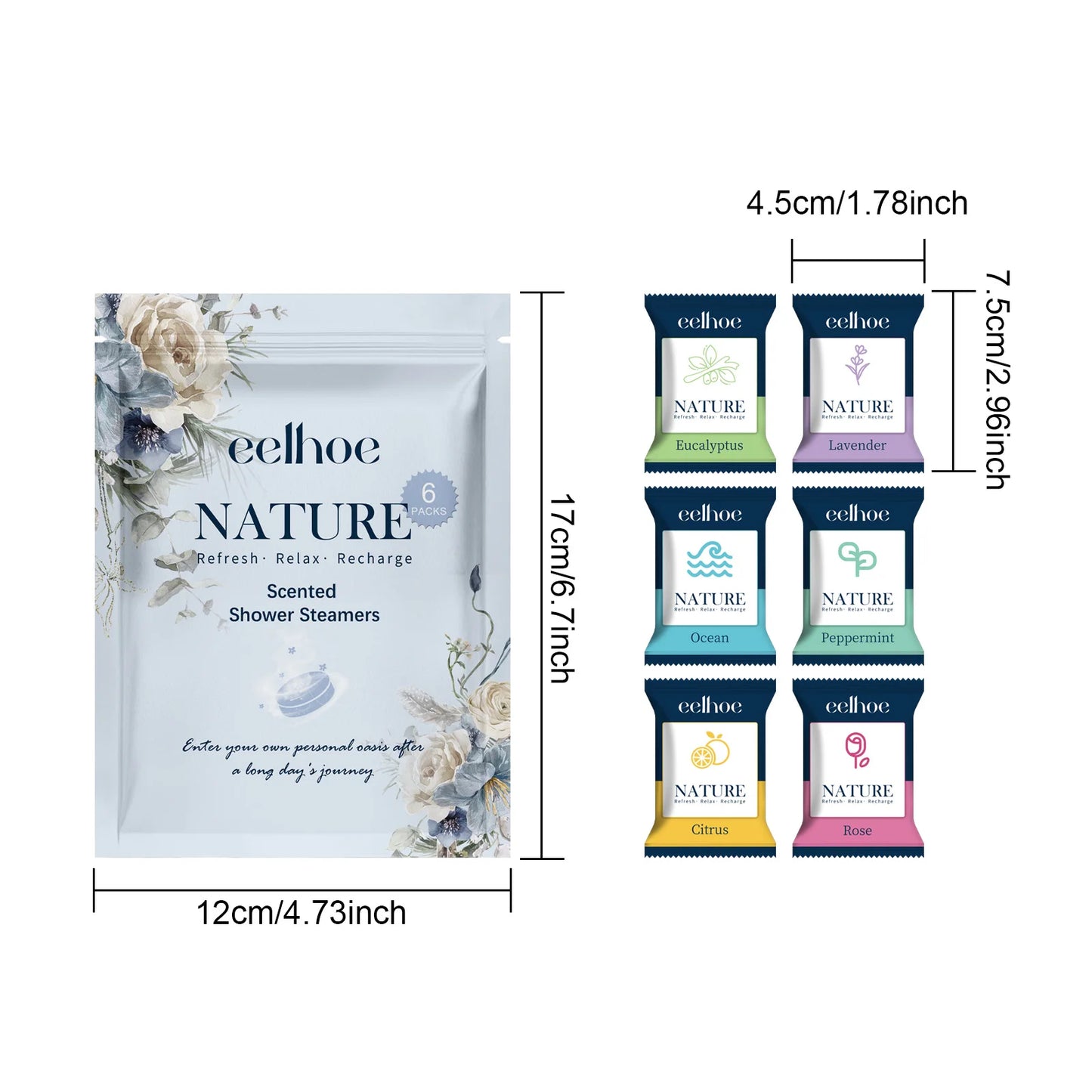 Aromatherapy Shower Steamers Natural Essential Oil Spa Experience Deep Cleansing Moisturizing Body Care Home Relaxation Gift Set