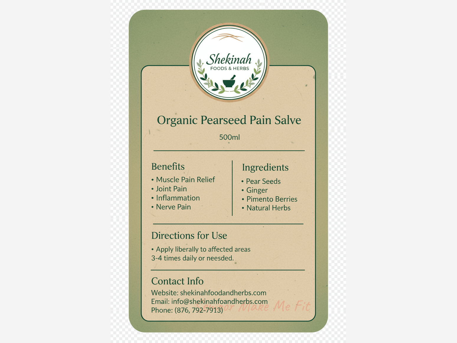 Back Label