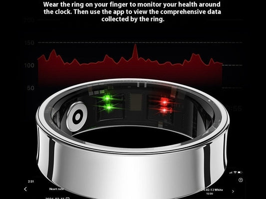 Smart Ring Blood Oxygen Sleep Tracking Heart Rate