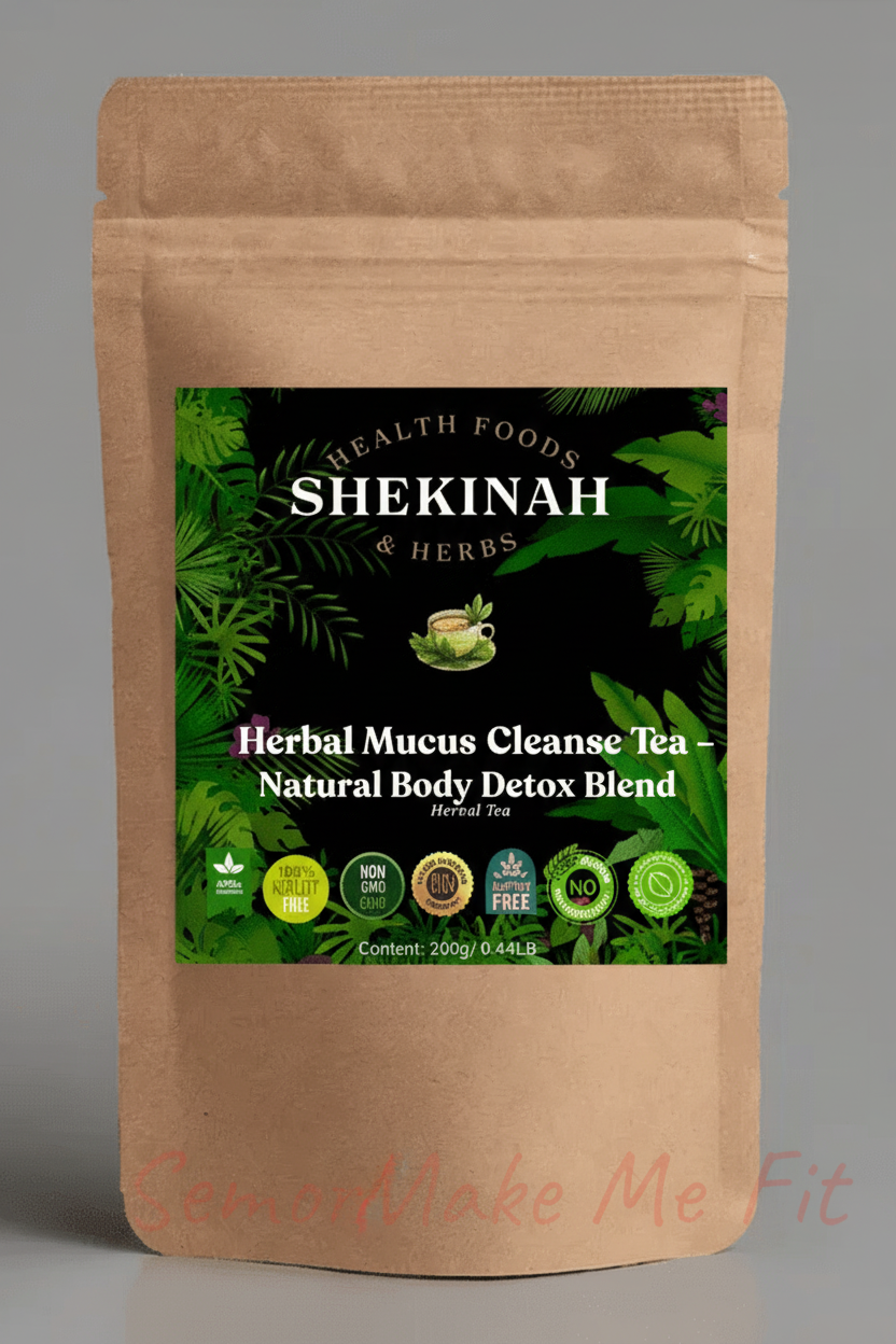 Herbal Mucus Cleanse Tea Label