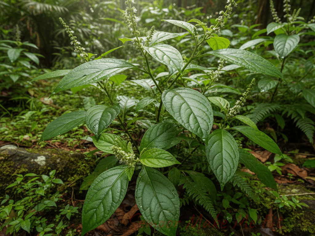 Guinea Hen Weed Plant Growing in Jamaica
